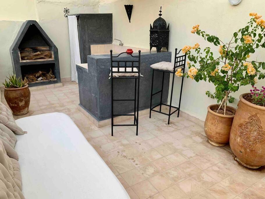 Riad Darna 4 Chambres Avec Piscine Et Petit Dejeuner Marrakesh Exterior photo